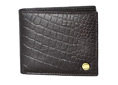 Buy Donna and Drew Mens Leather Croco Wallet - Redeem Credit card ...